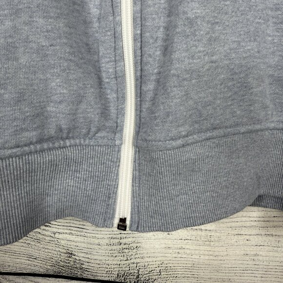 Penguin Zippered Gray Cotton Navy Mock Neck Hoody Size XL - Picture 5 of 11